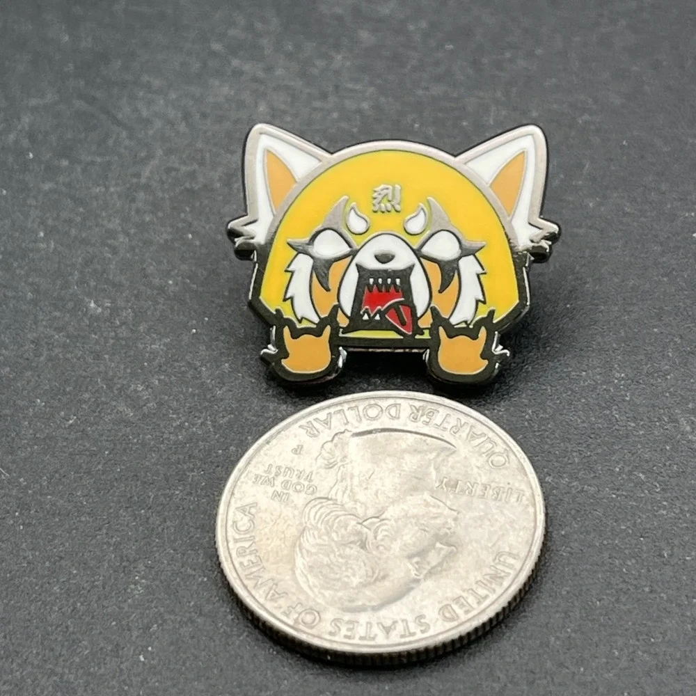Sanrio Aggretsuko Angry Face Lapel‎ Hat Pin